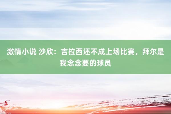 激情小说 沙欣：吉拉西还不成上场比赛，拜尔是我念念要的球员