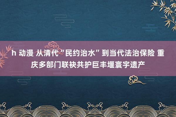 h 动漫 从清代“民约治水”到当代法治保险 重庆多部门联袂共护巨丰堰寰宇遗产