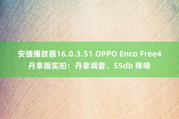 安捷播放器16.0.3.51 OPPO Enco Free4丹拿版实拍：丹拿调音、55db 降噪